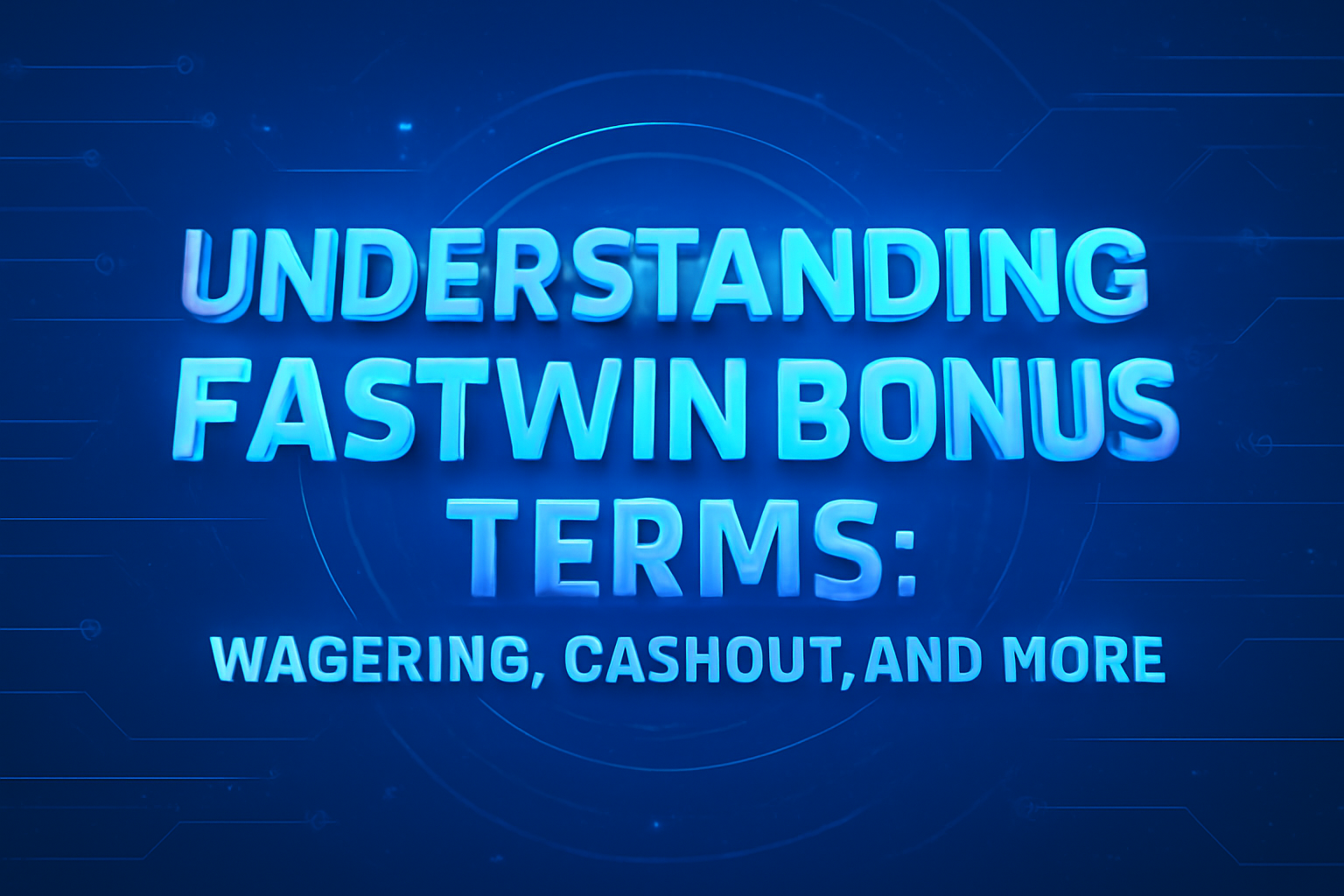 An informational scene showcasing the Fastwin User Guidelines with clear text.