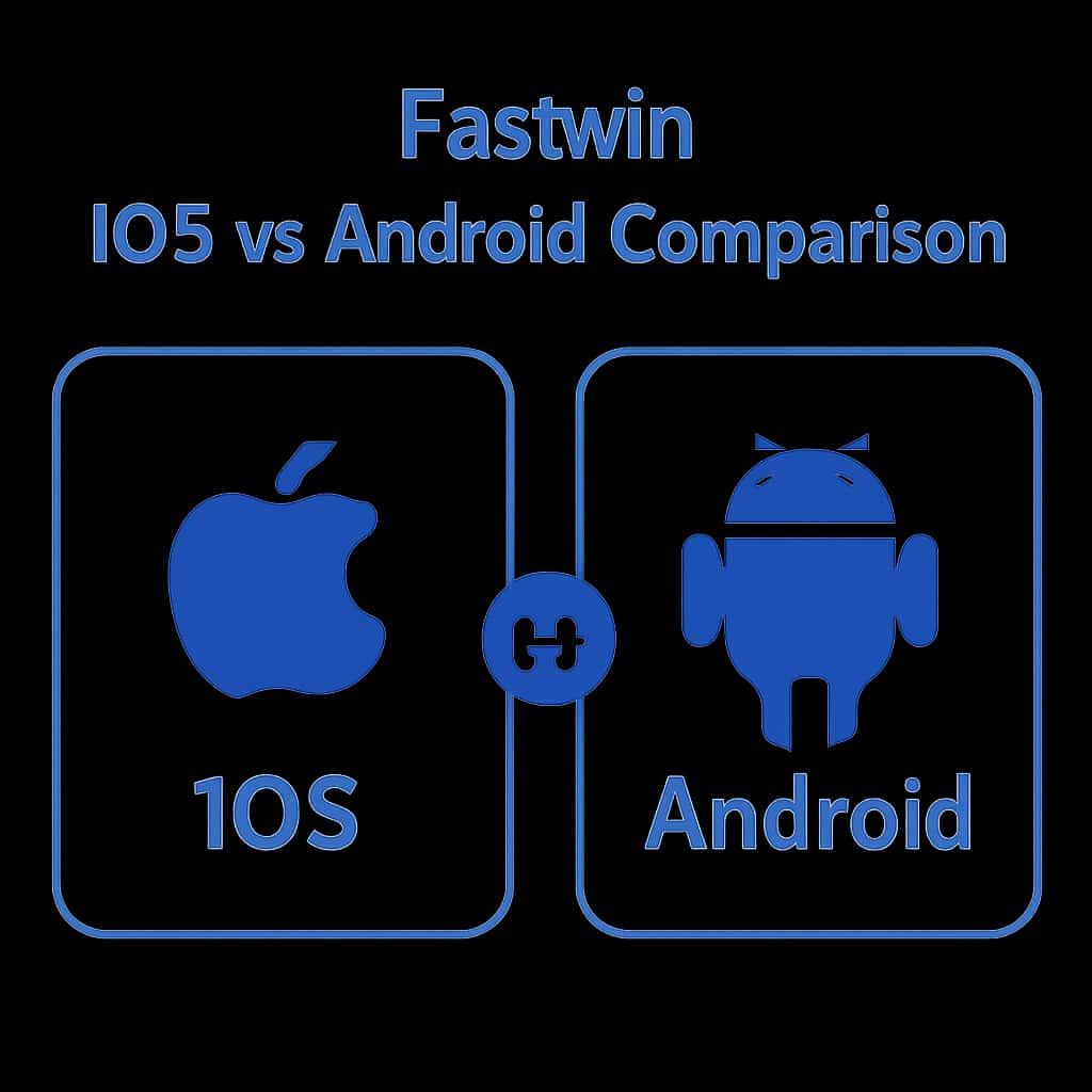 An educational illustration detailing the differences in Fastwin across platforms.