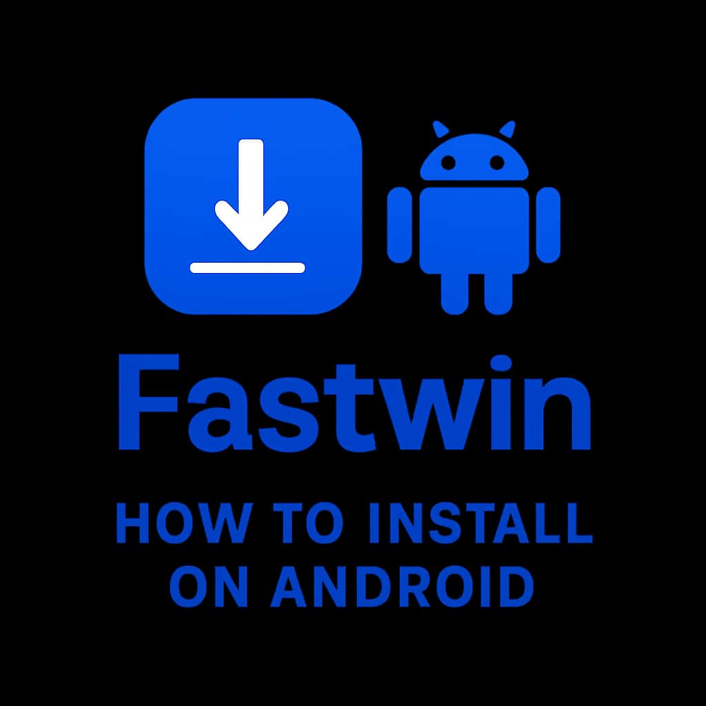 An icon representing the Fastwin installation process on Android.
