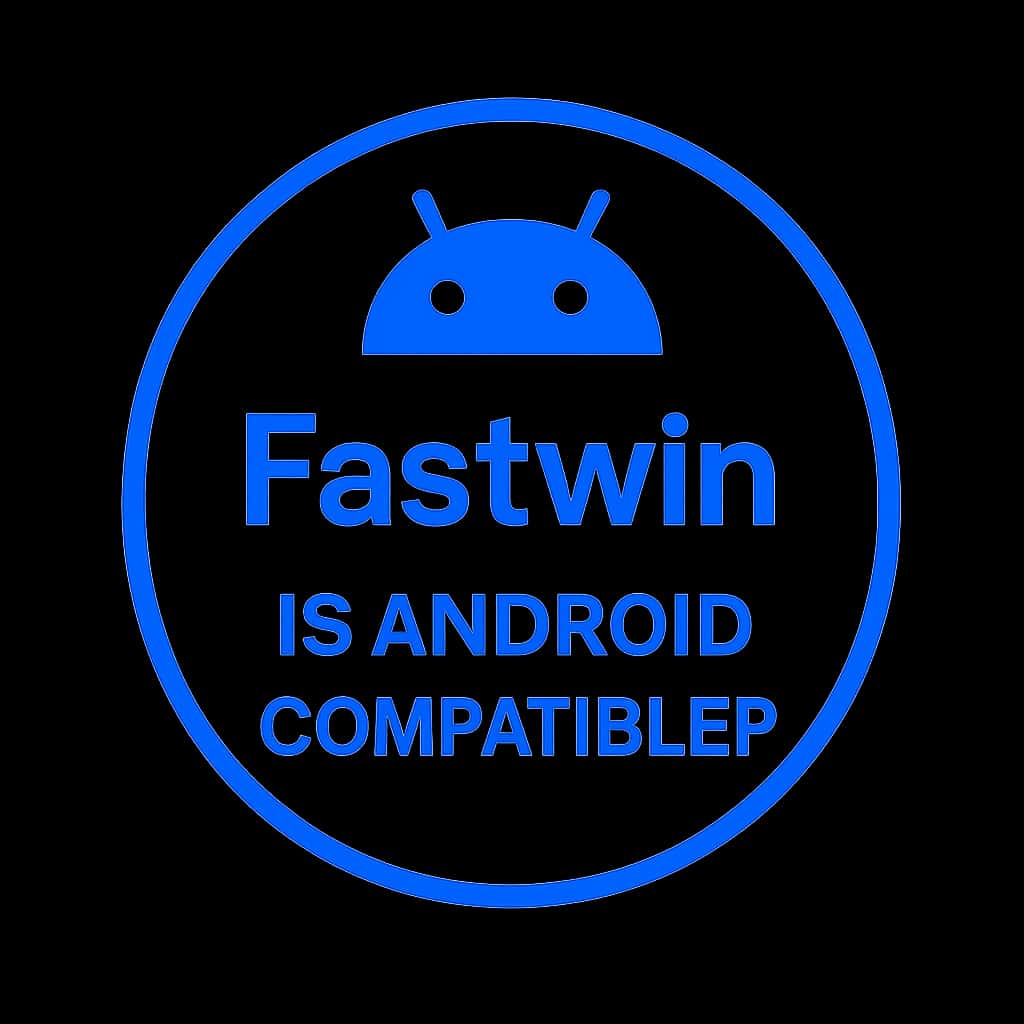 Badge representing Fastwin Android compatibility.