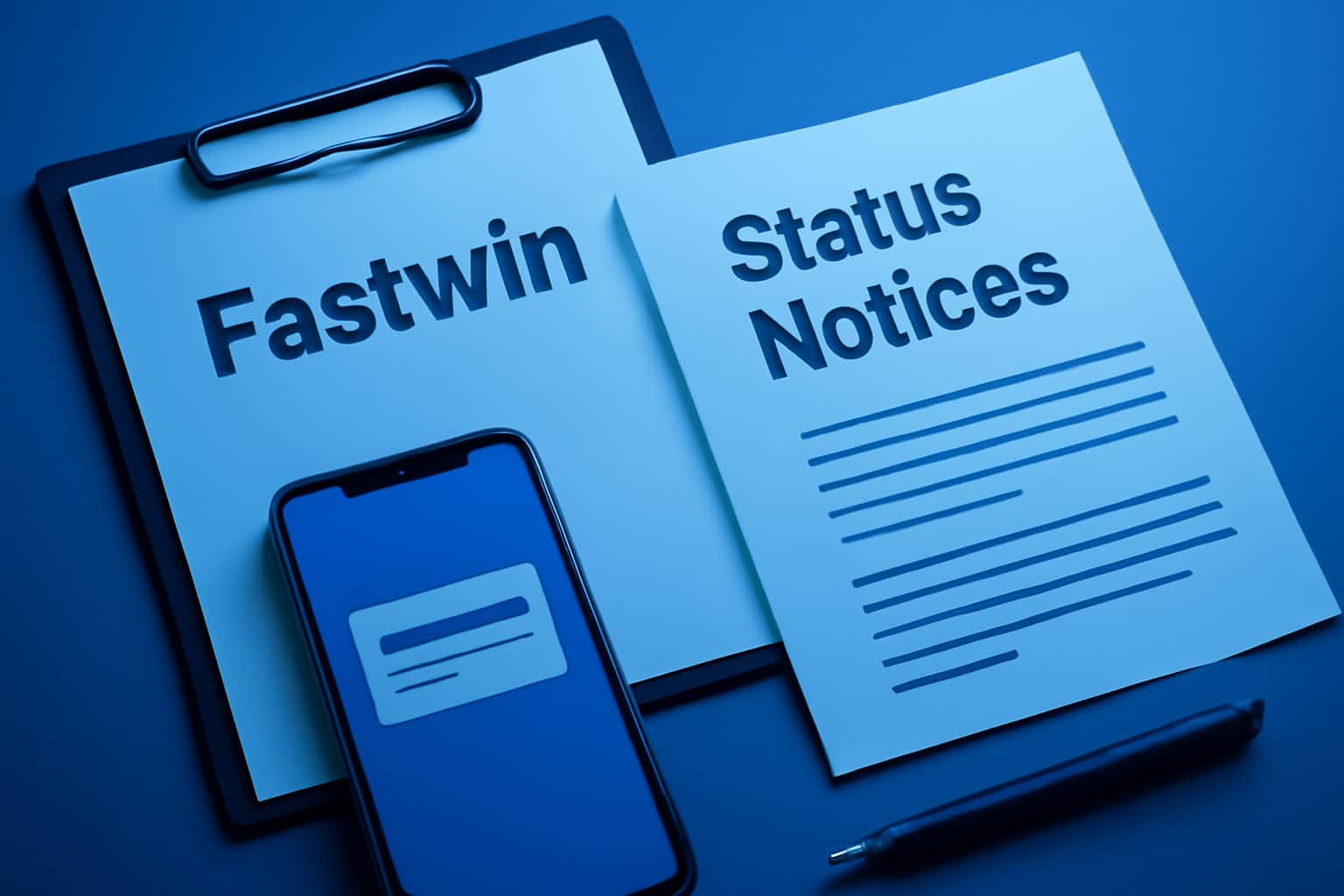 An informational representation of Fastwin Status Notices.